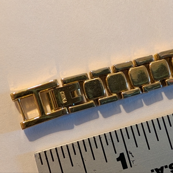 Women’s Quartz Watch Prestige By Waltman Vintage Gold Tone Rhinestone - Picture 7 of 12